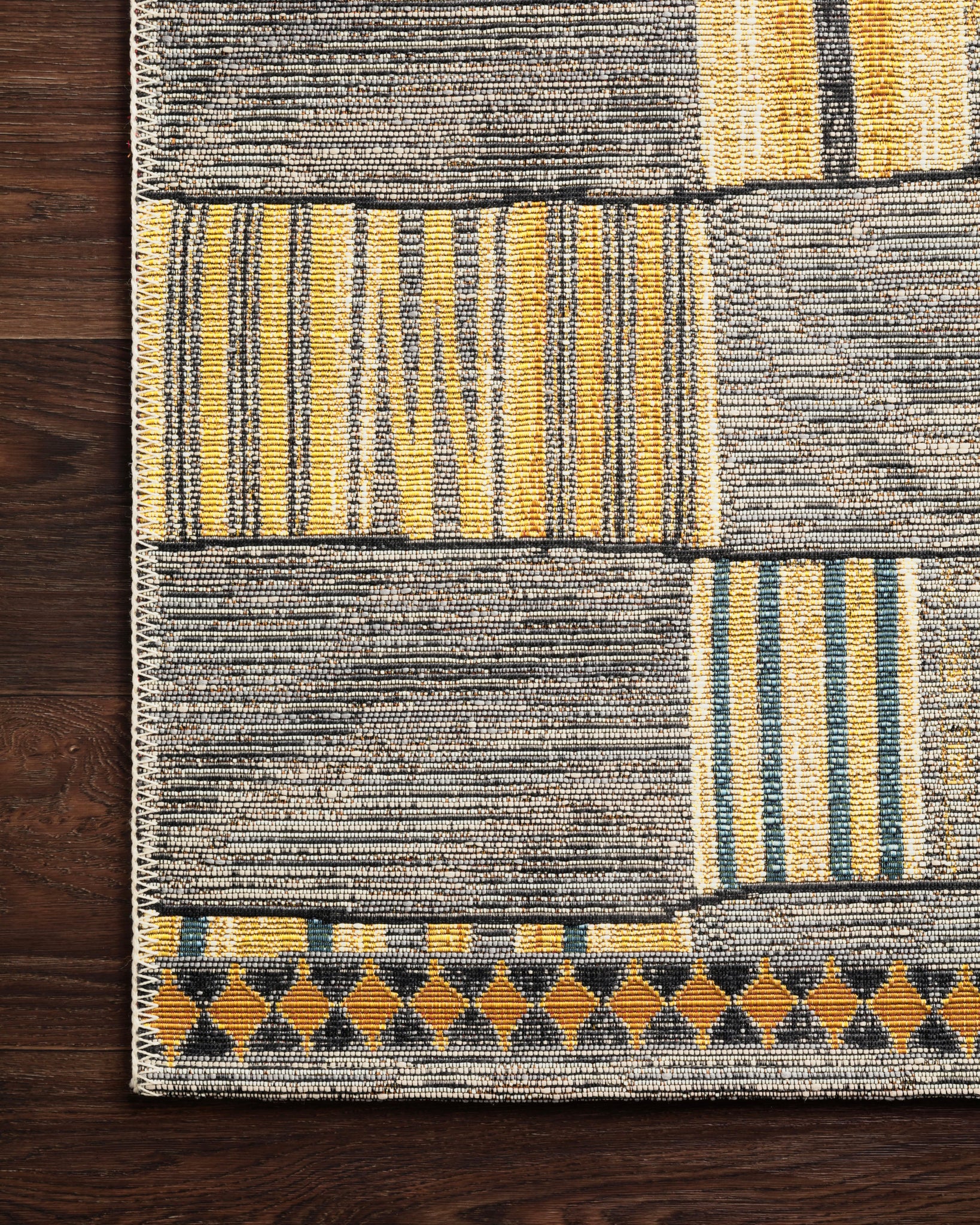 detail view of Mika Granite / Multi luxury Rug