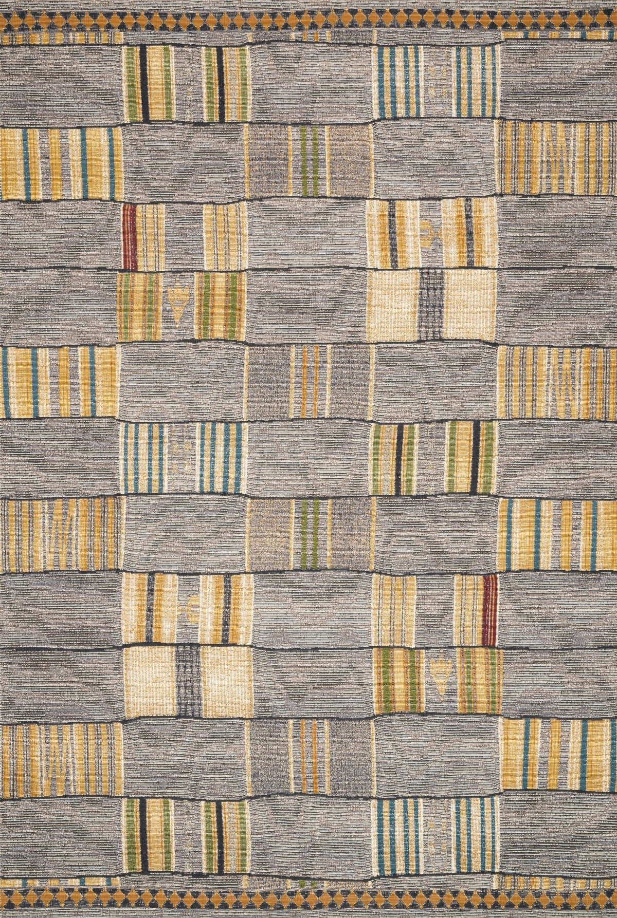 front view of Mika Granite / Multi luxury Rug