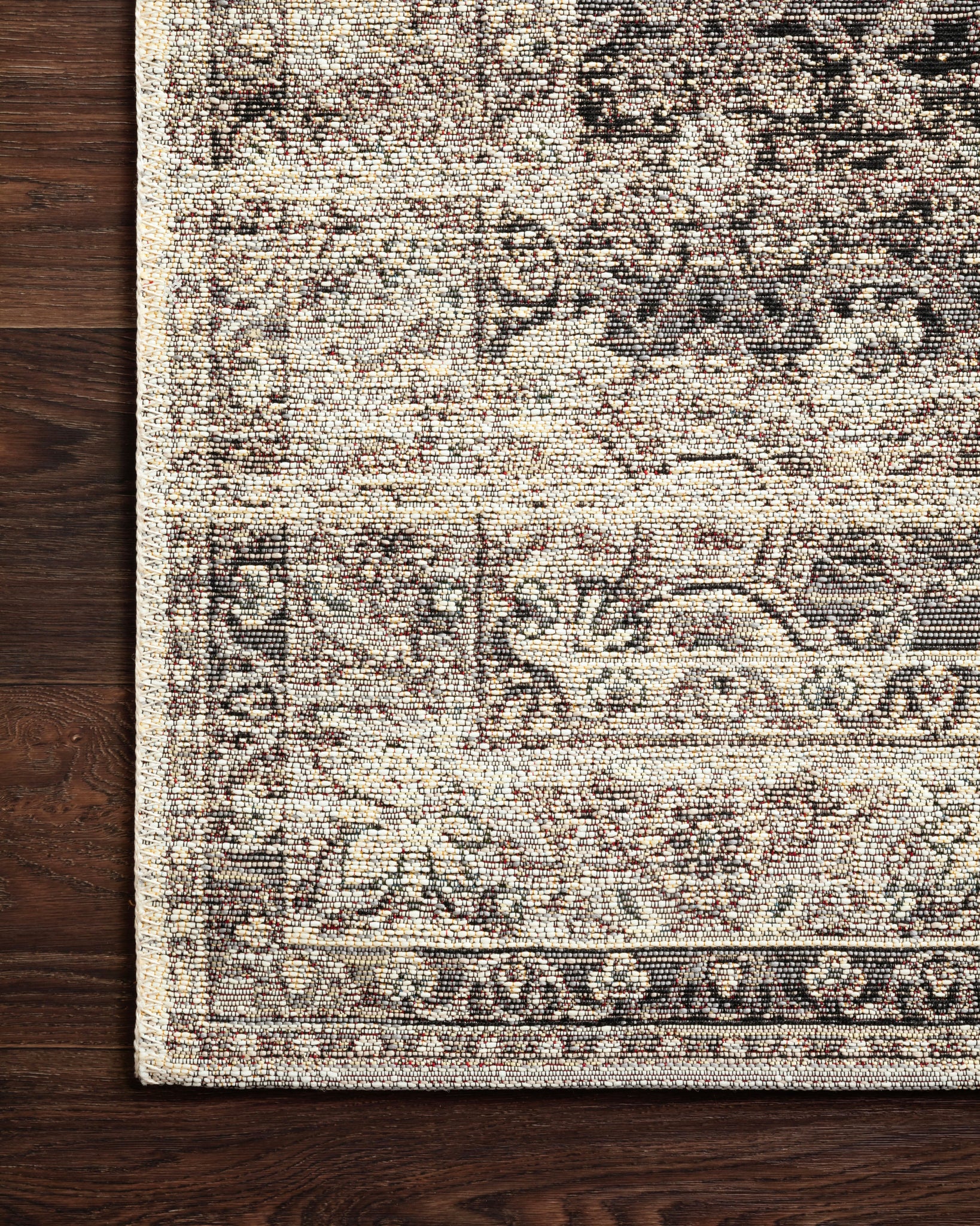 detail view of Mika Stone / Ivory luxury Rug