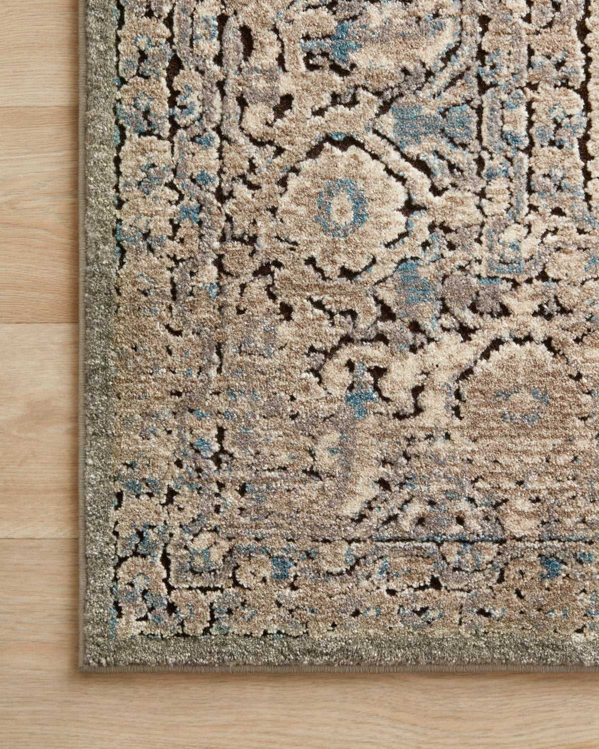 front view of Millennium Grey / Charcoal luxury Rug