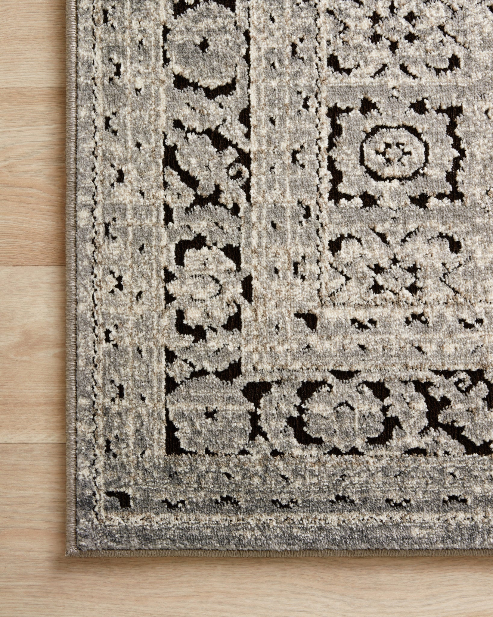 lifestyle view of Millennium Grey / Charcoal luxury Rug