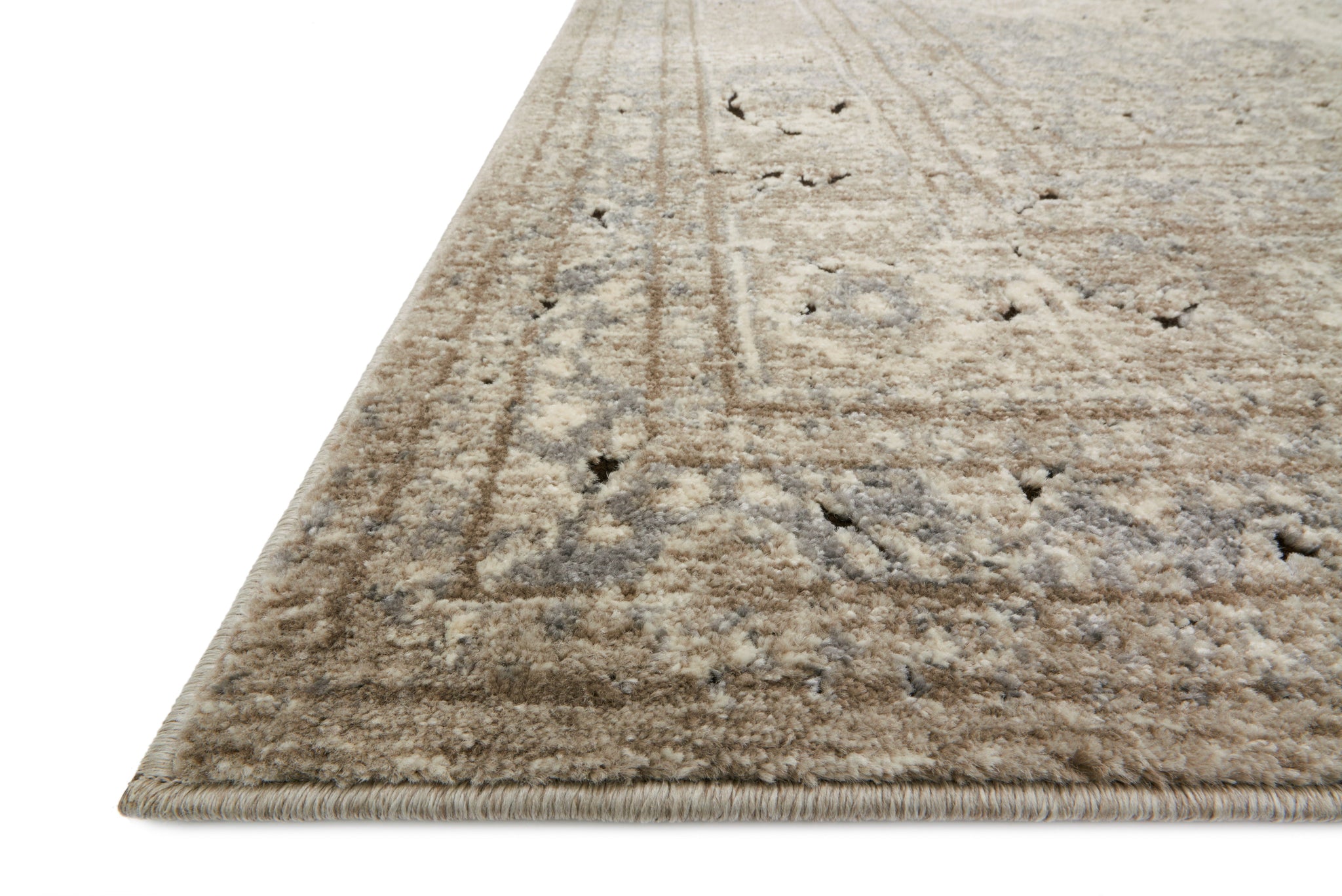 angle view of Millennium Sand / Ivory luxury Rug