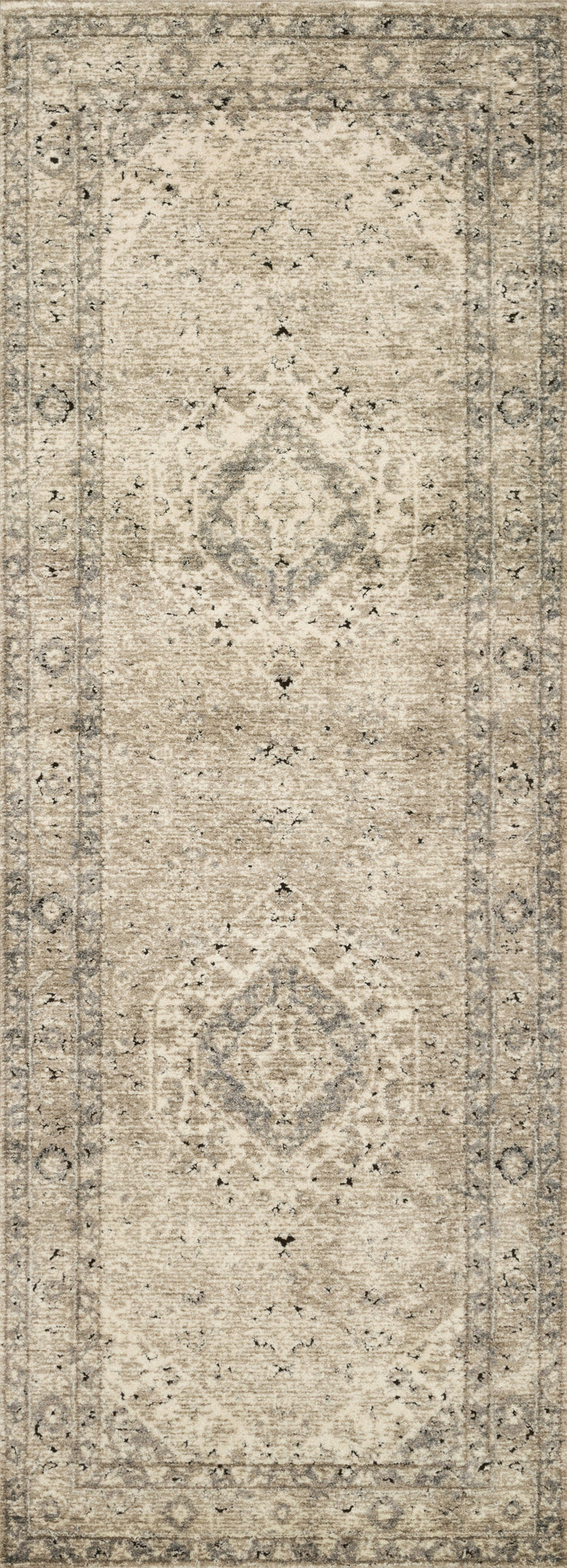 side view of Millennium Sand / Ivory luxury Rug