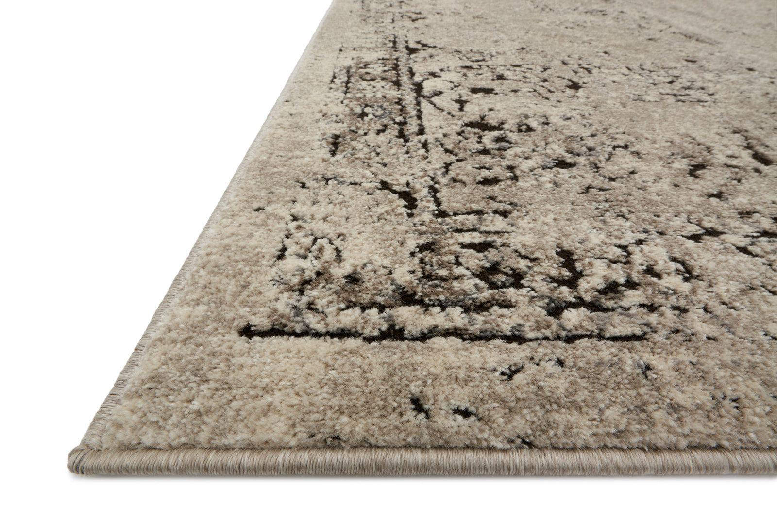 front view of Millennium Stone / Charcoal luxury Rug