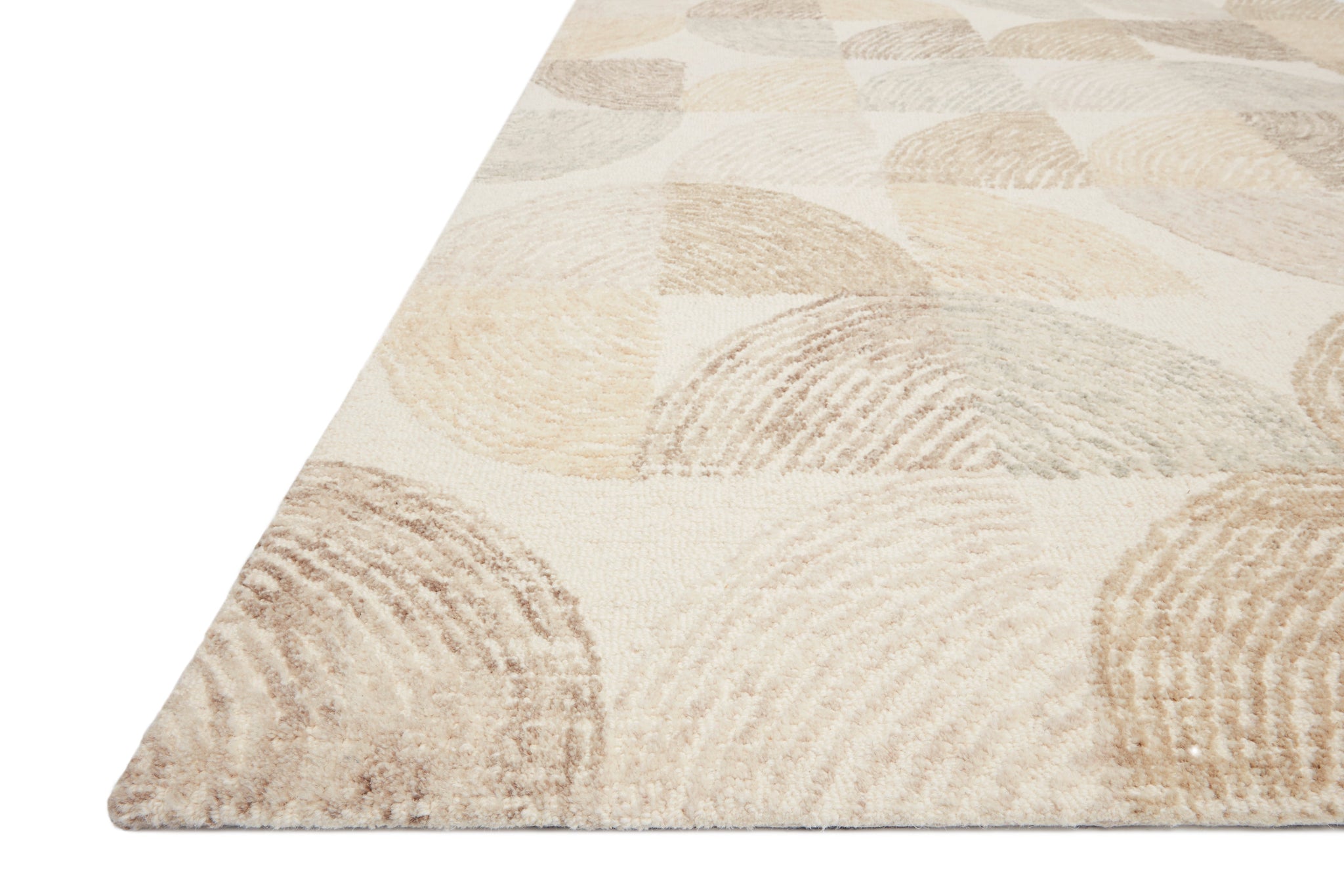 angle view of Milo Pebble / Multi luxury Rug
