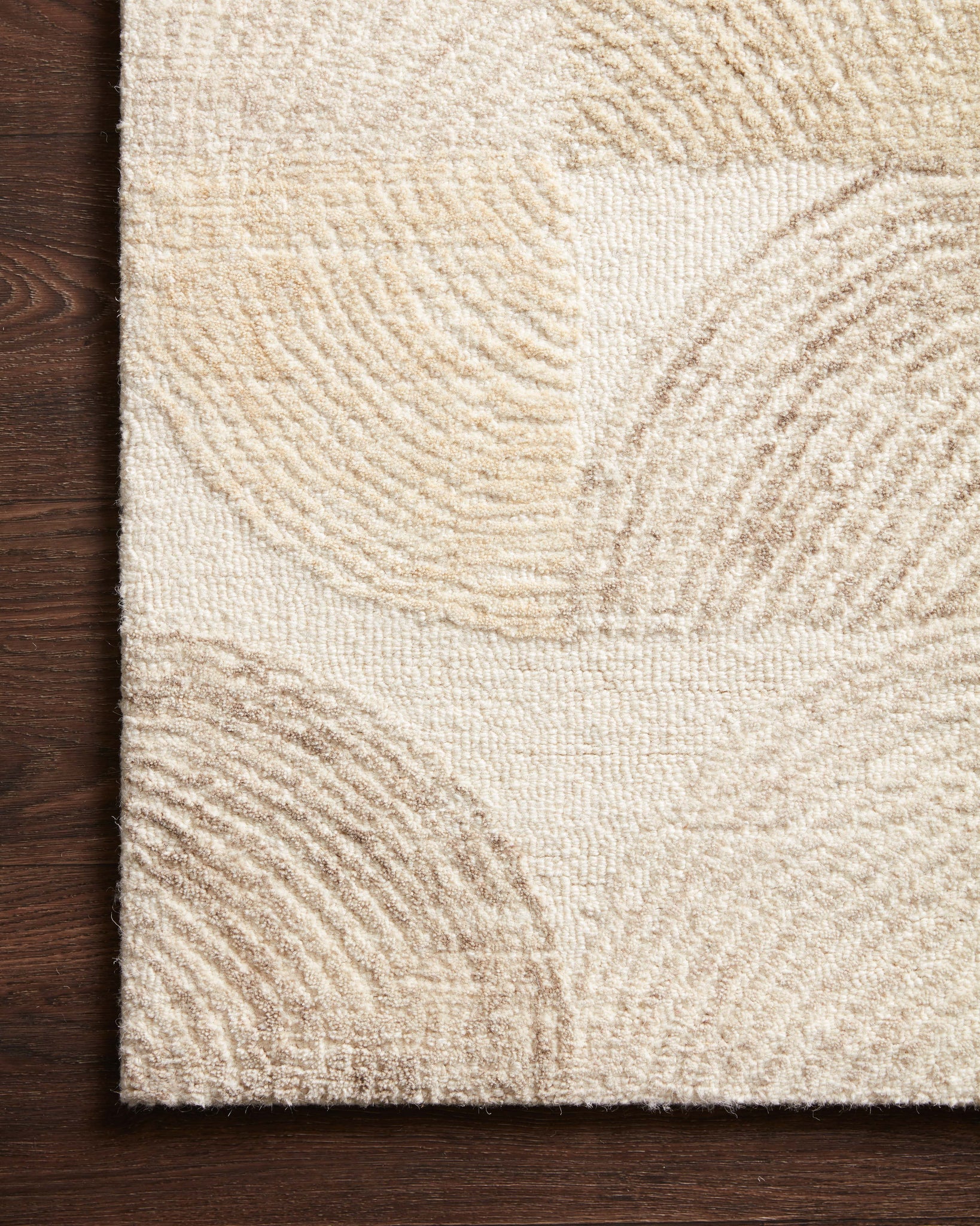 side view of Milo Pebble / Multi luxury Rug