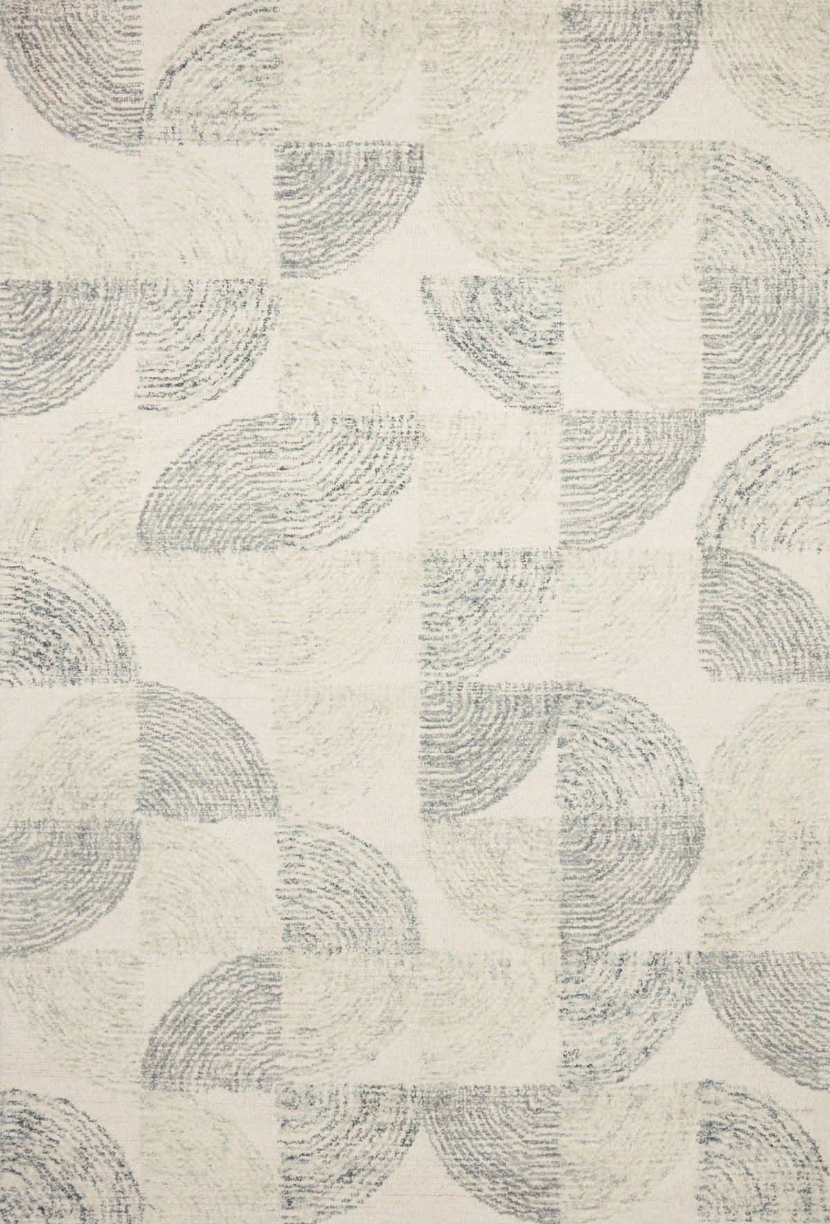 front view of Milo Slate / Denim luxury Rug