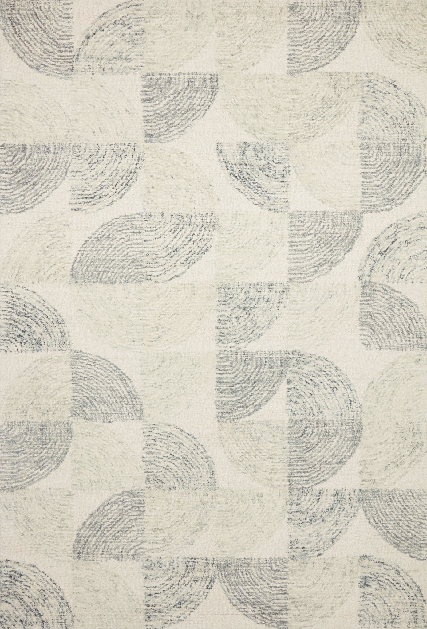 front view of Milo Slate / Denim luxury Rug