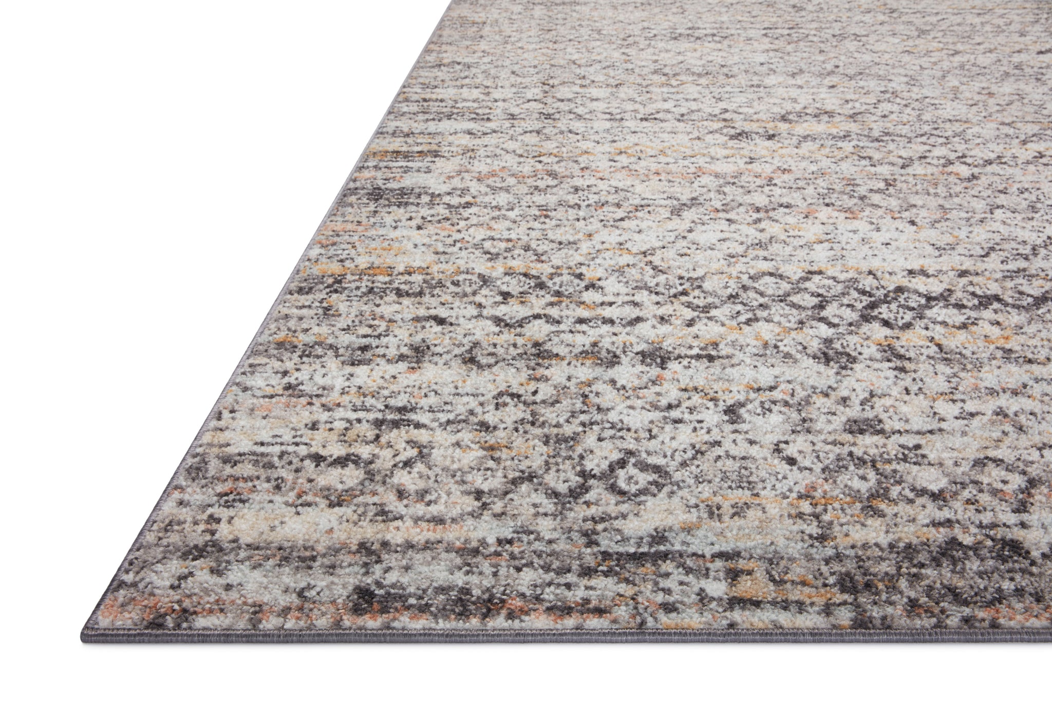 detail view of Monroe Grey / Multi luxury Rug