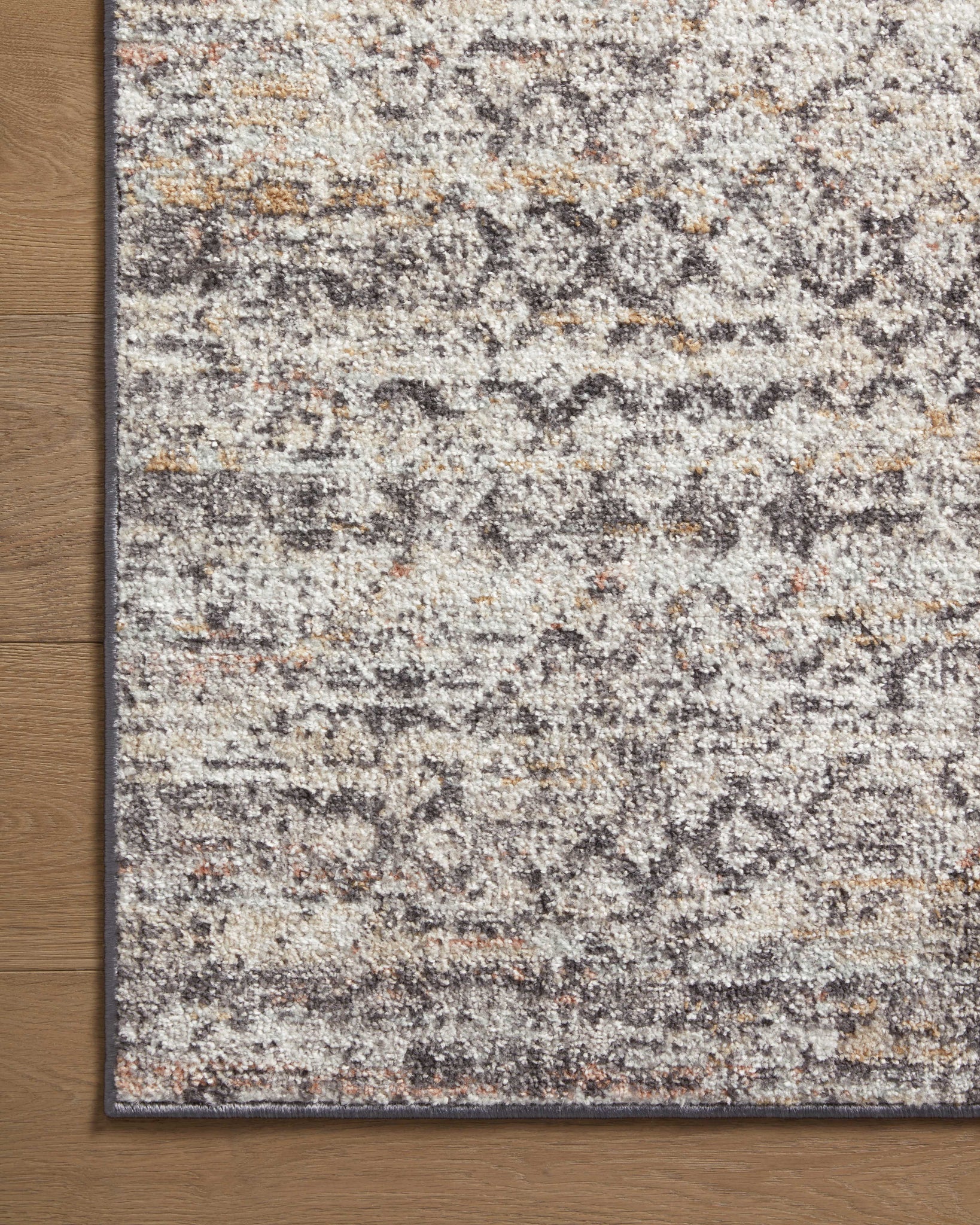 angle view of Monroe Grey / Multi luxury Rug