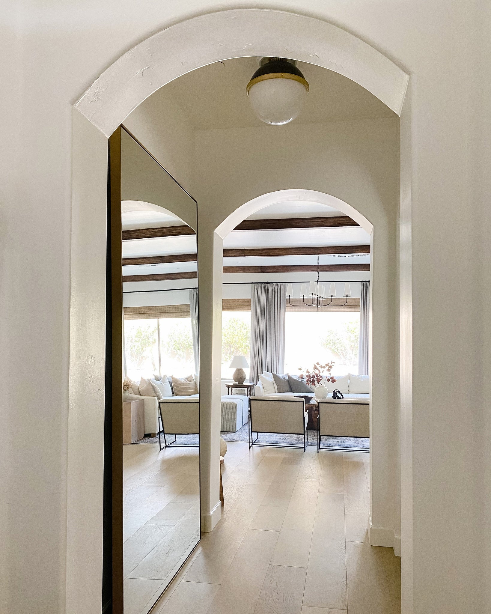 Latham Flush Mount 9.5" - Lifestyle [4009-ADB]