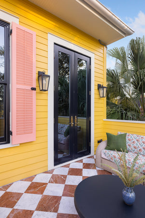 Mariden Exterior Wall Sconce 7" - Lifestyle [B7601-TRN]