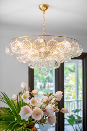 Mimi Chandelier 31.5" x 15.75" - Lifestyle [H711809A-AGB]