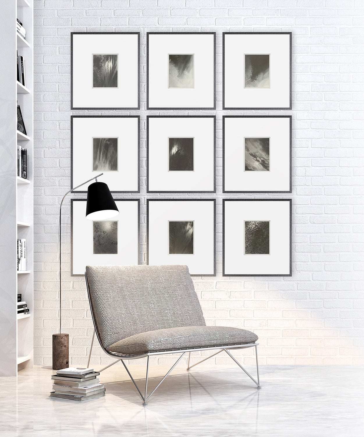 side view of Cloud Sequence Stieglitz VI luxury Artwork