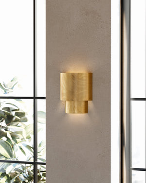 Moray Wall Sconce in Black Silver Leaf - Lifestyle [8509-VGL]