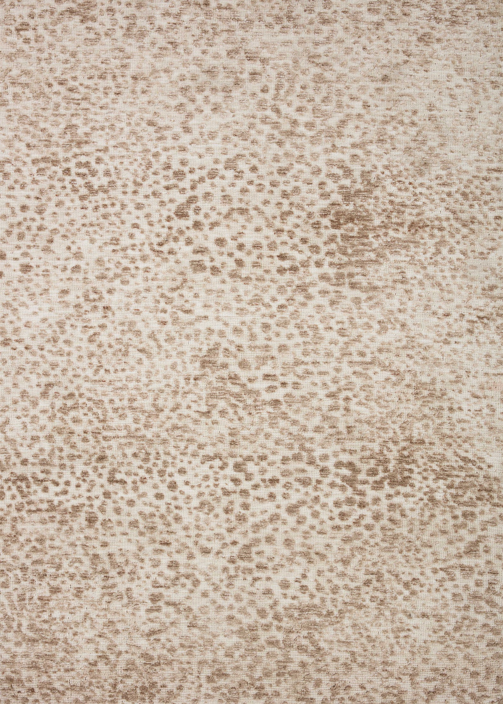front view of Neda Ivory / Sand luxury Rug