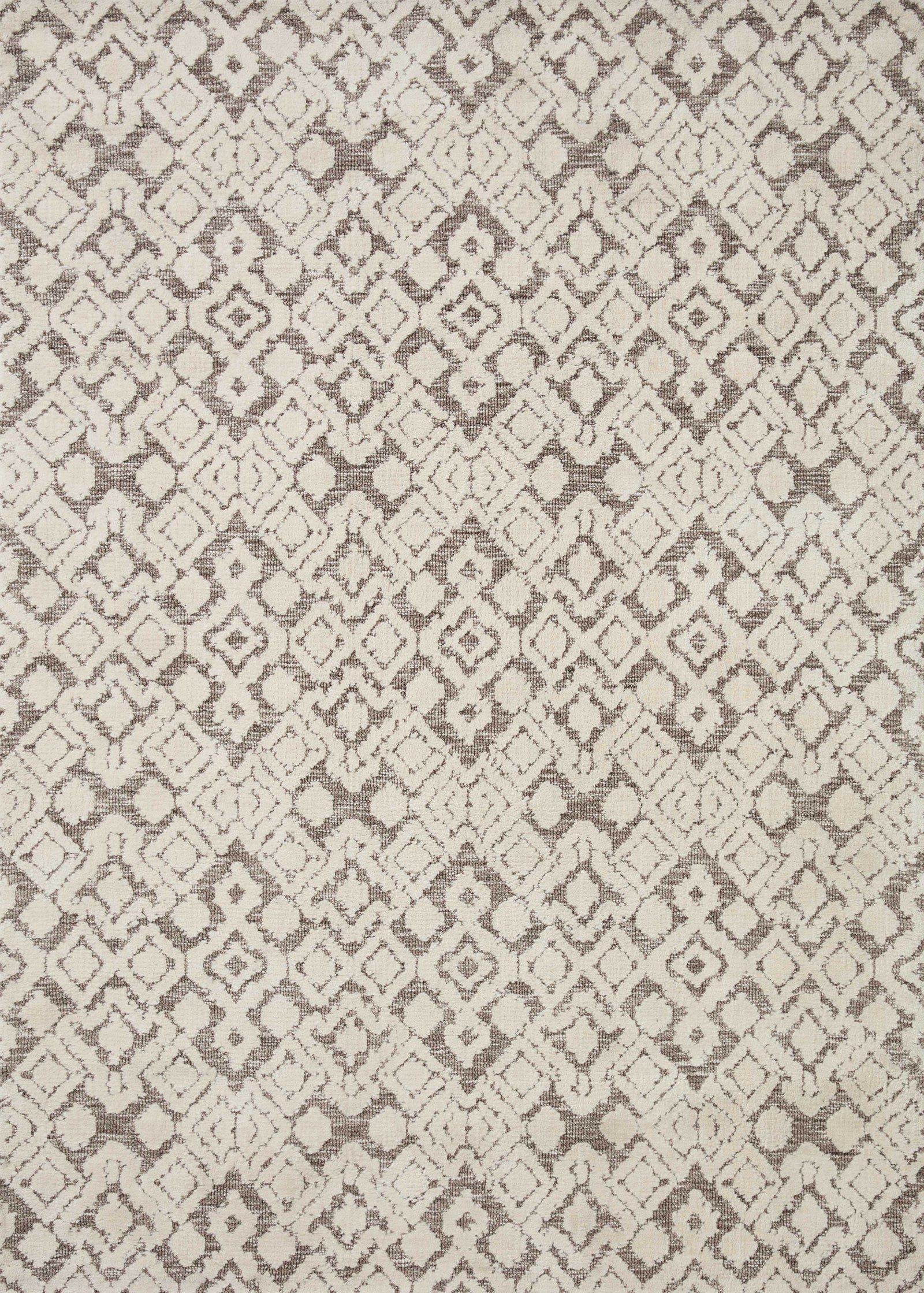 front view of Neda Natural / Ivory luxury Rug