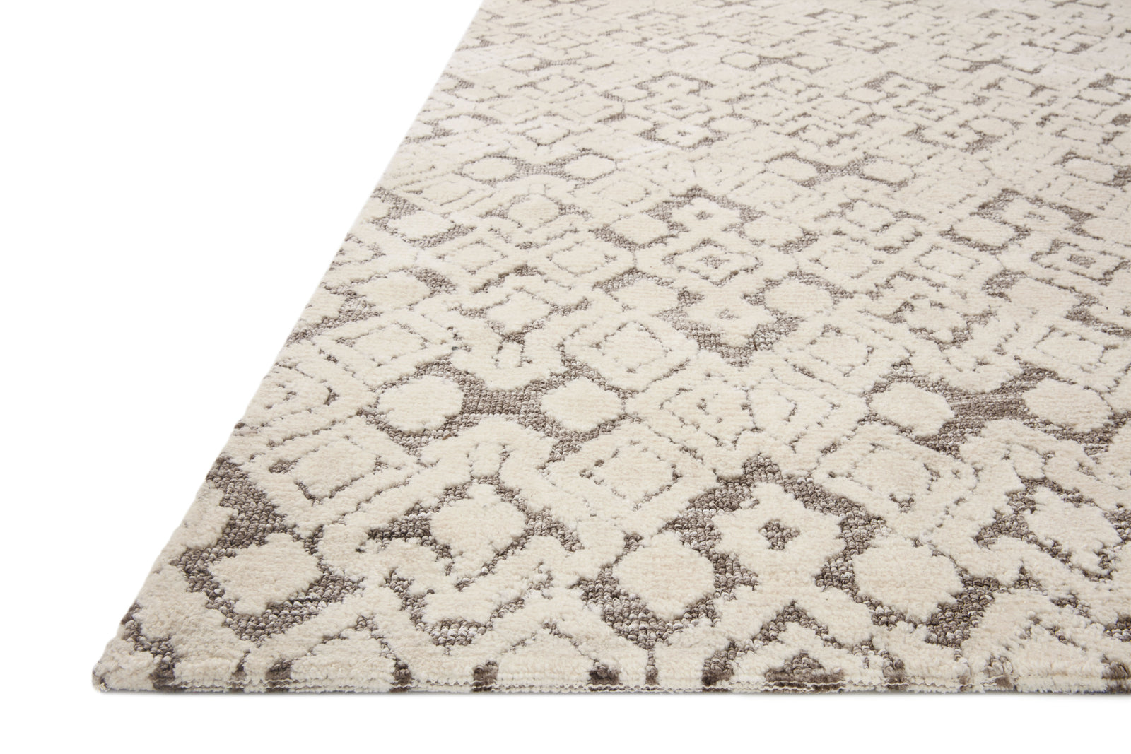 front view of Neda Natural / Ivory luxury Rug