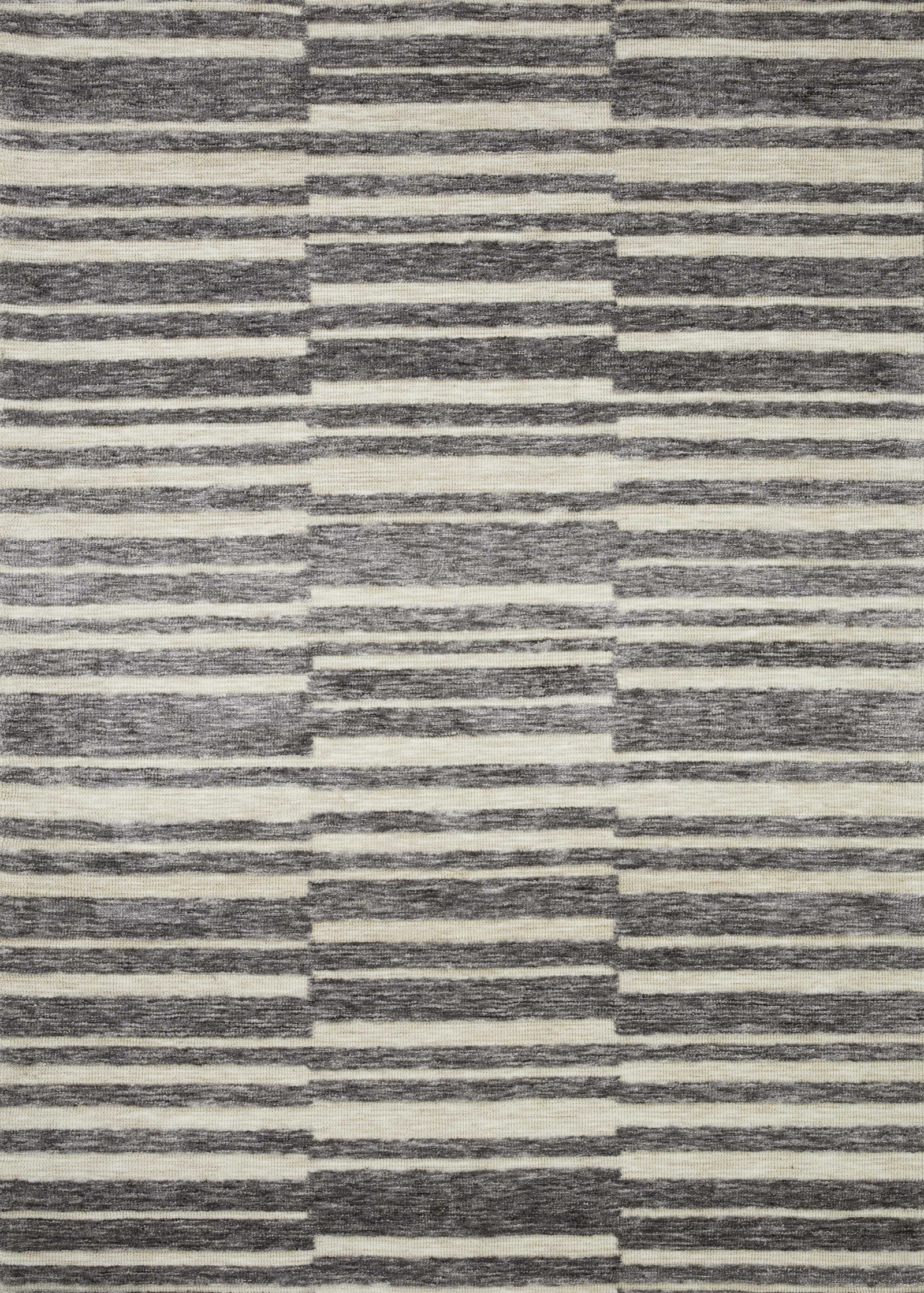 front view of Neda Natural / Slate luxury Rug
