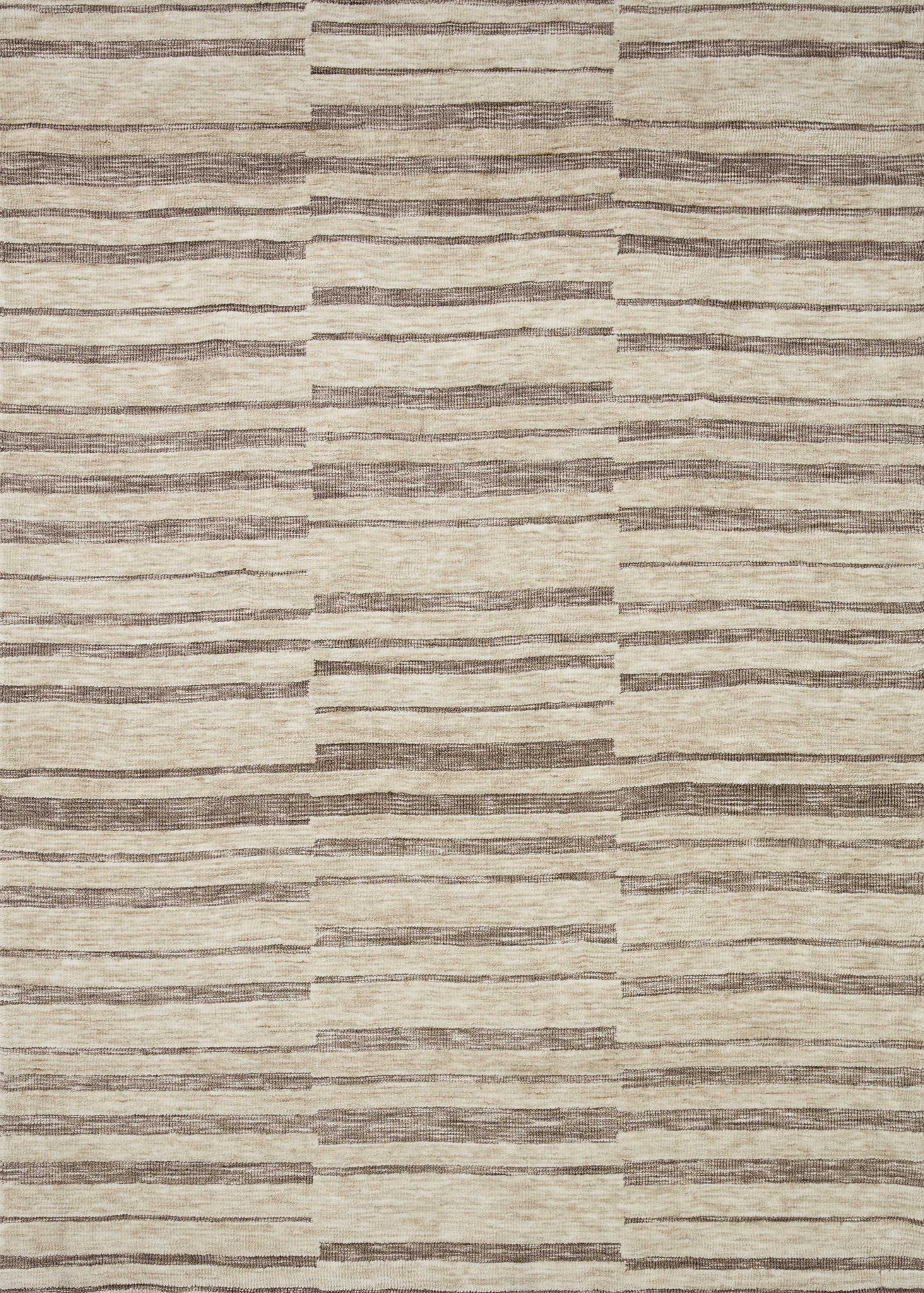 angle view of Neda Natural / Taupe luxury Rug