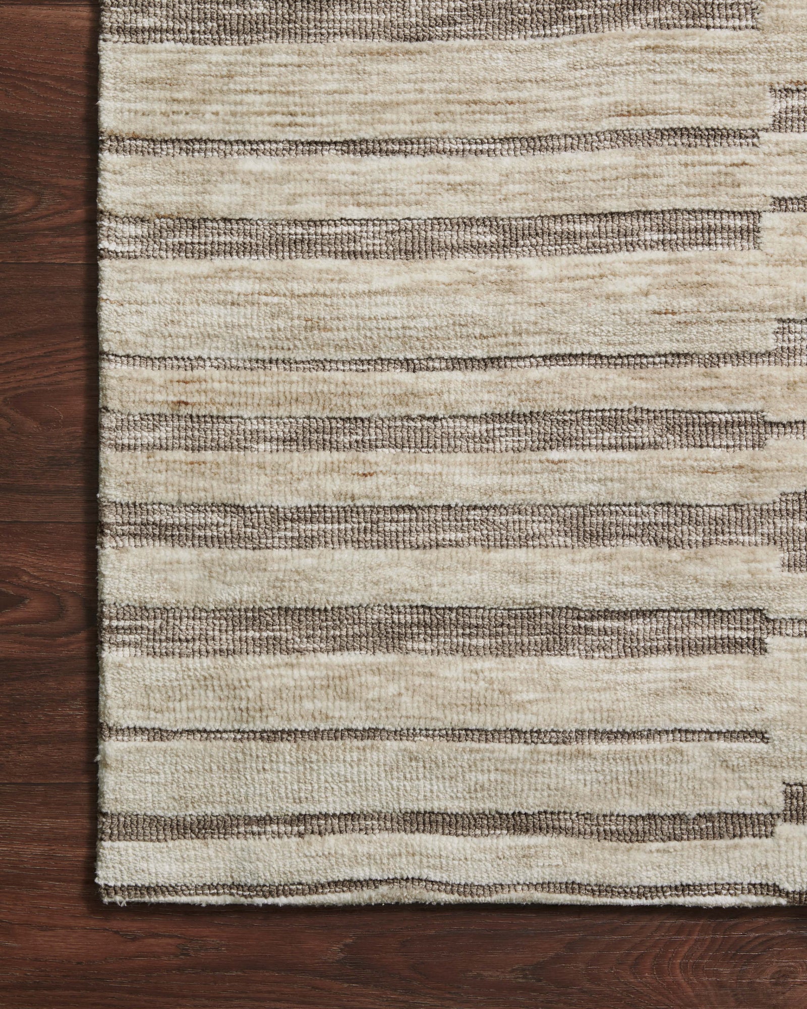 front view of Neda Natural / Taupe luxury Rug