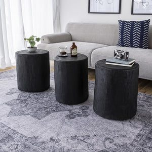 Nova Wide 16" Stump - Round - Black