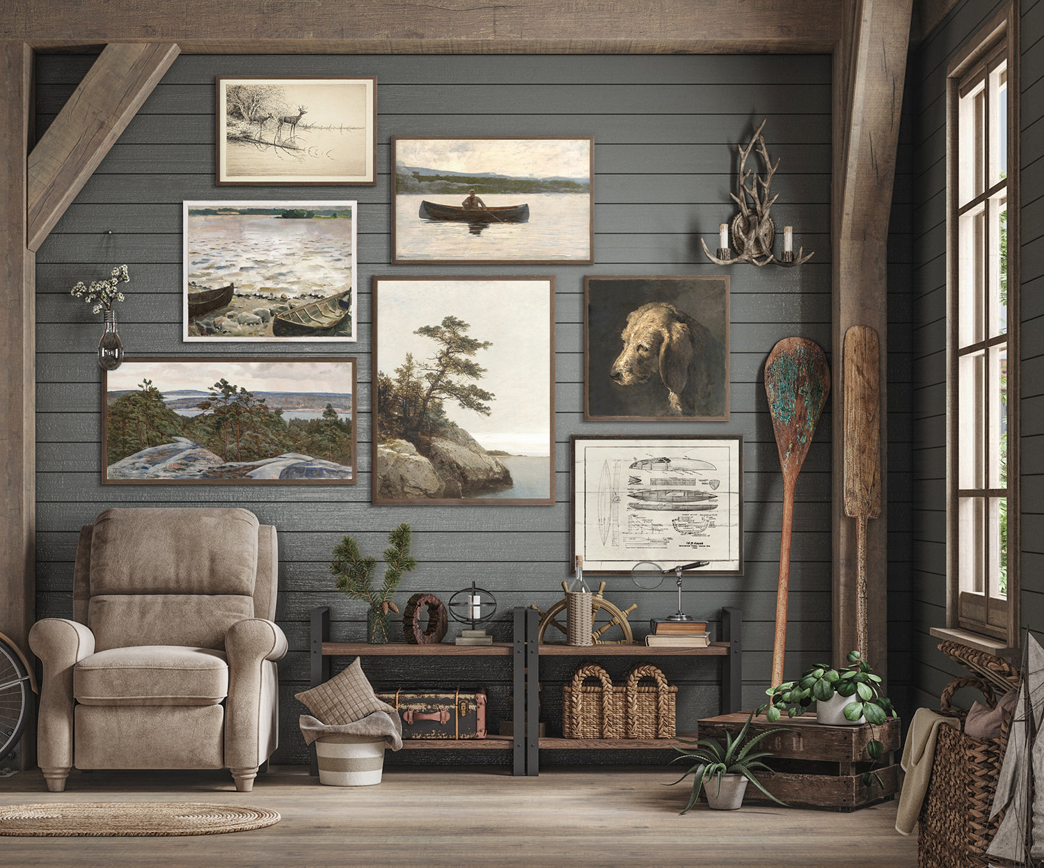 front view of Northern Collection - Portrait C. 1845 luxury Artwork