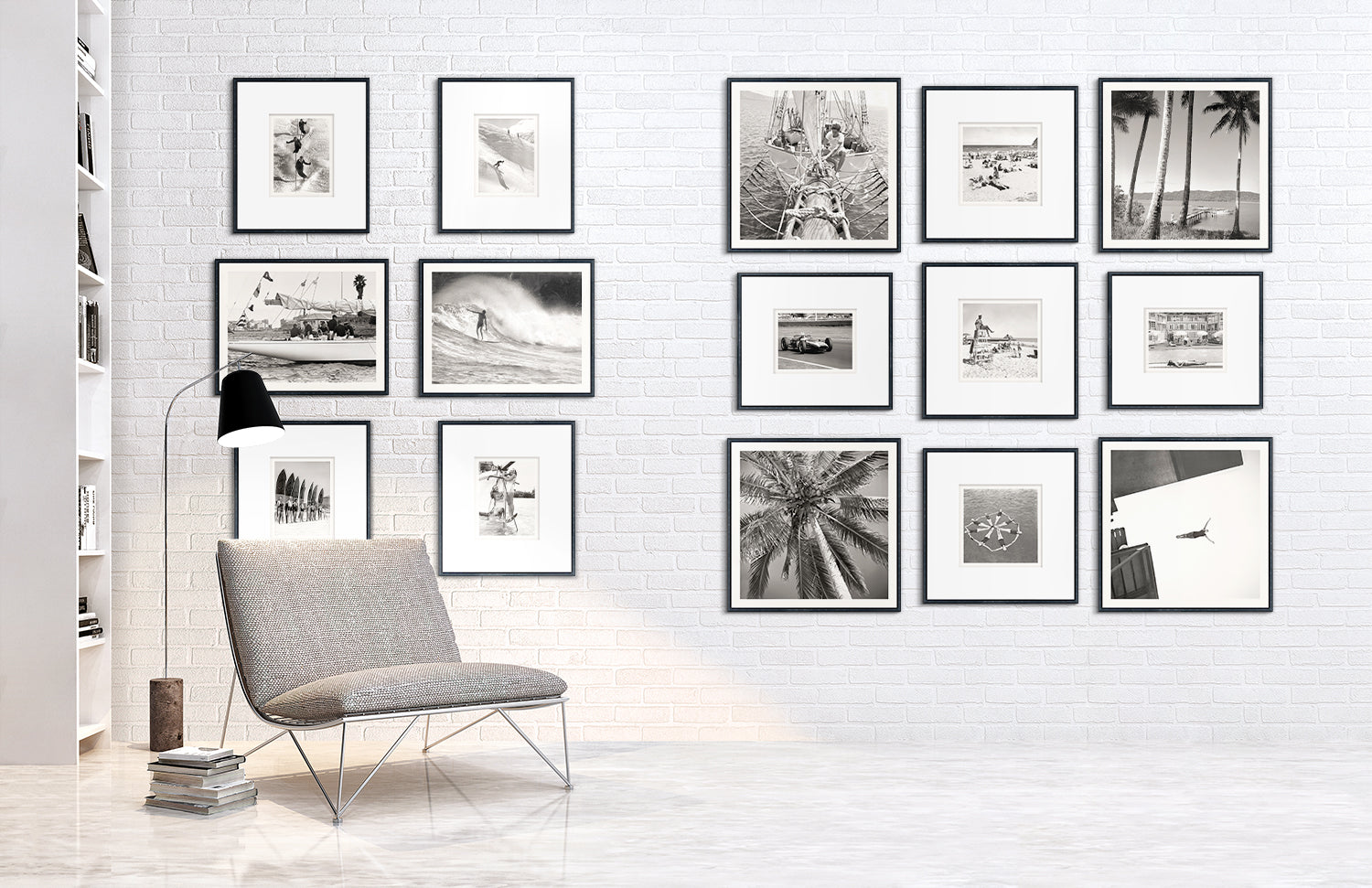 detail view of NOSTALGIA COLLECTION – SURFBOARDING C. 1960 luxury Artwork