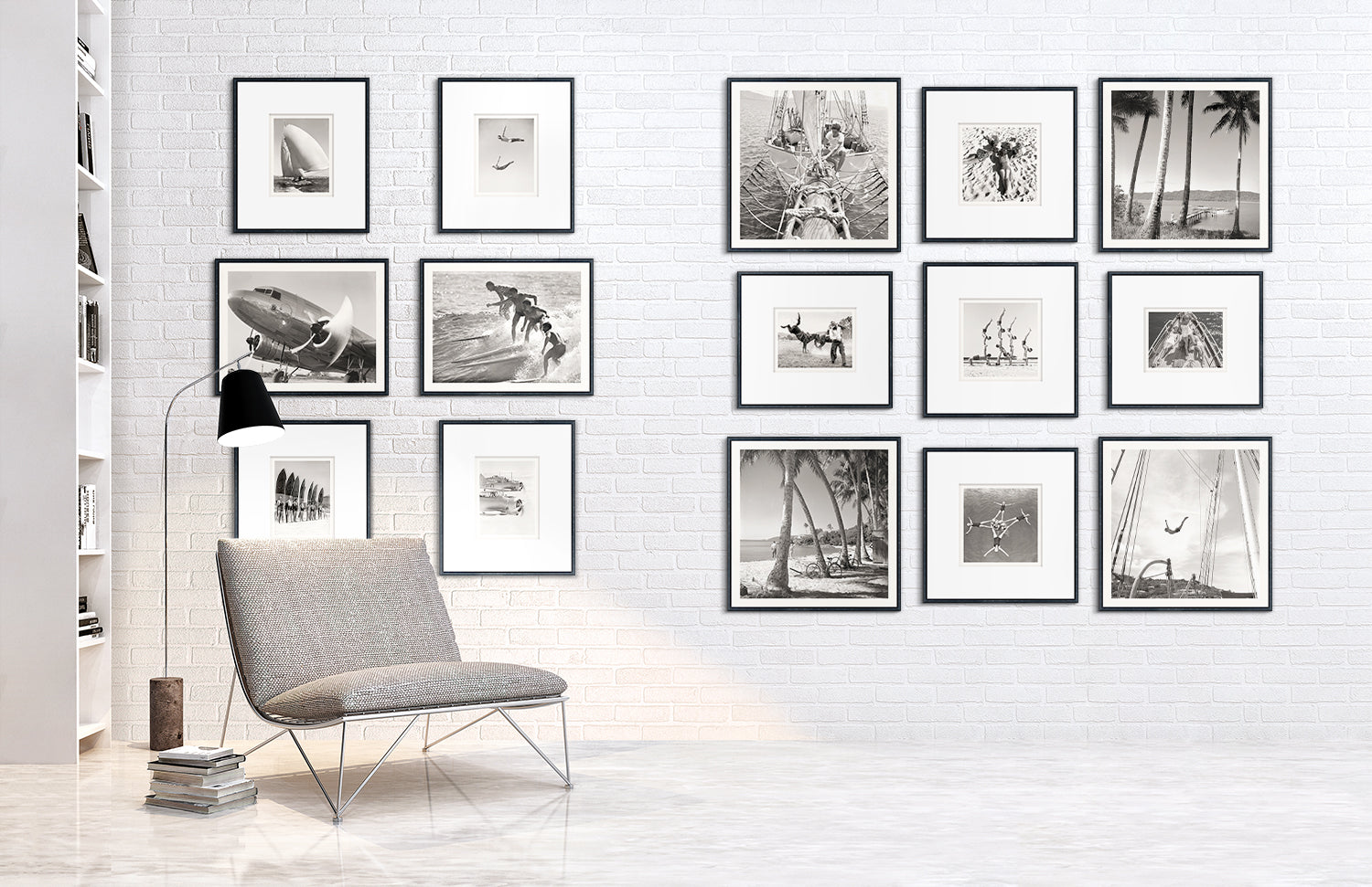 detail view of NOSTALGIA COLLECTION – SURFING C. 1964 luxury Artwork