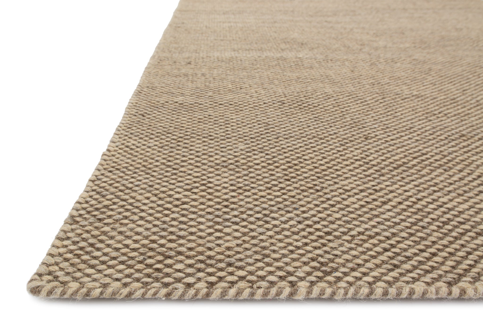angle view of Oakwood Natural luxury Rug