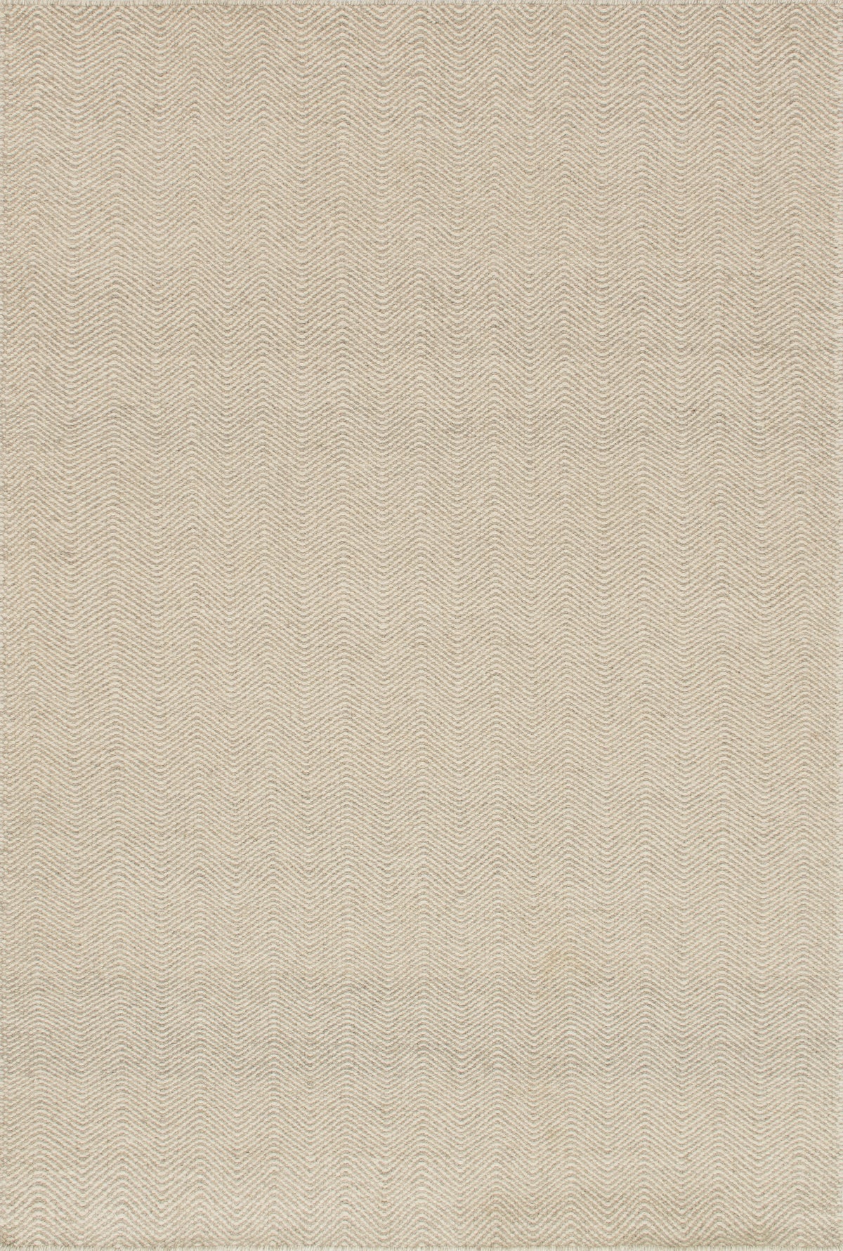 front view of Oakwood Gravel luxury Rug