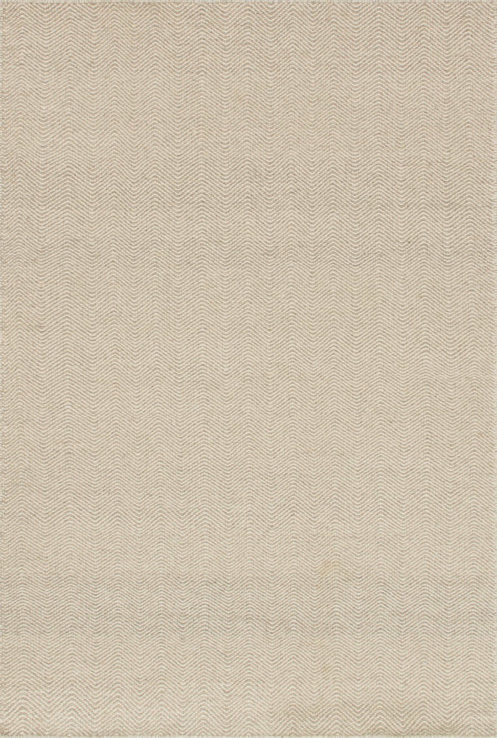 front view of Oakwood Gravel luxury Rug