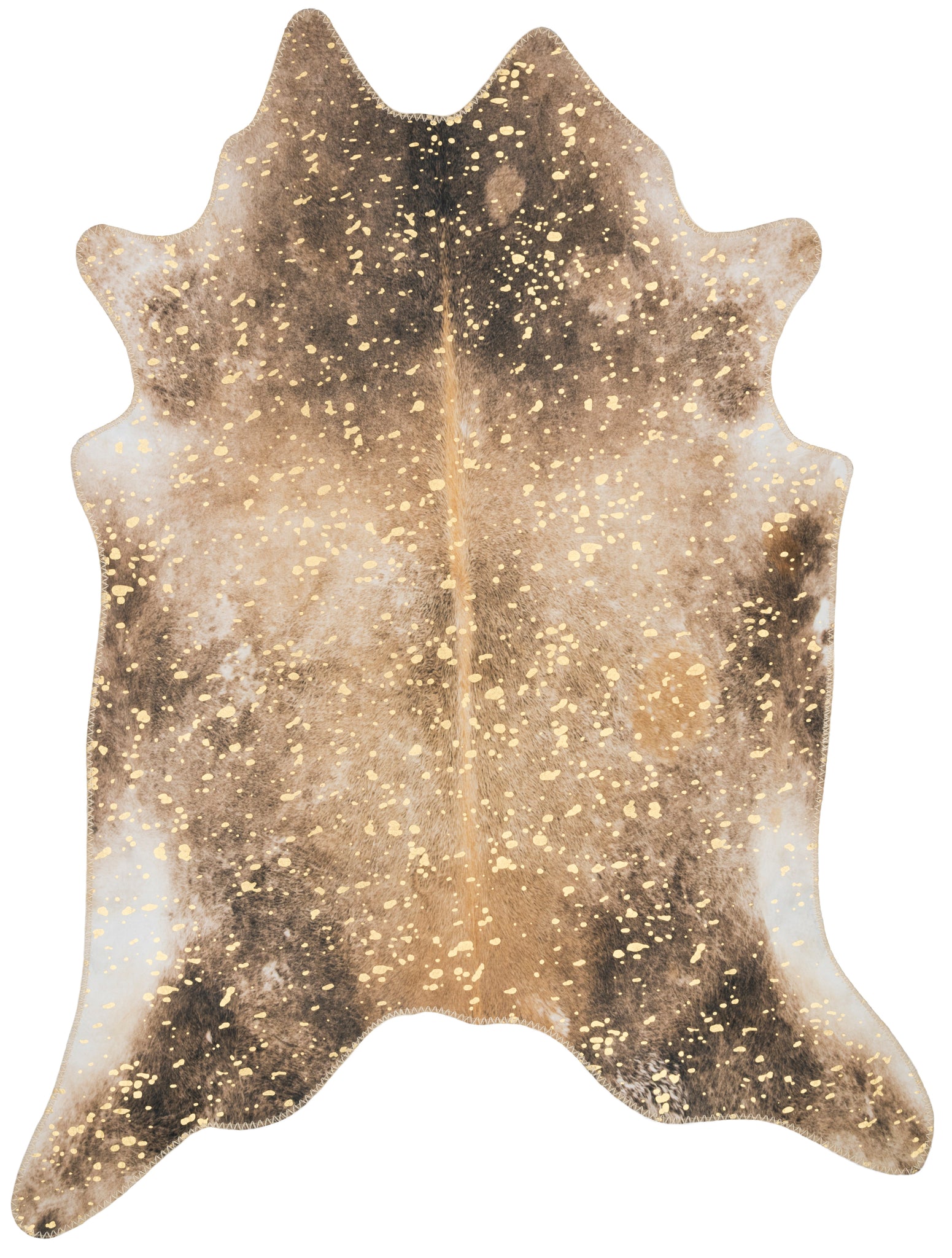 front view of Odessa Mocha / Sand luxury Rug