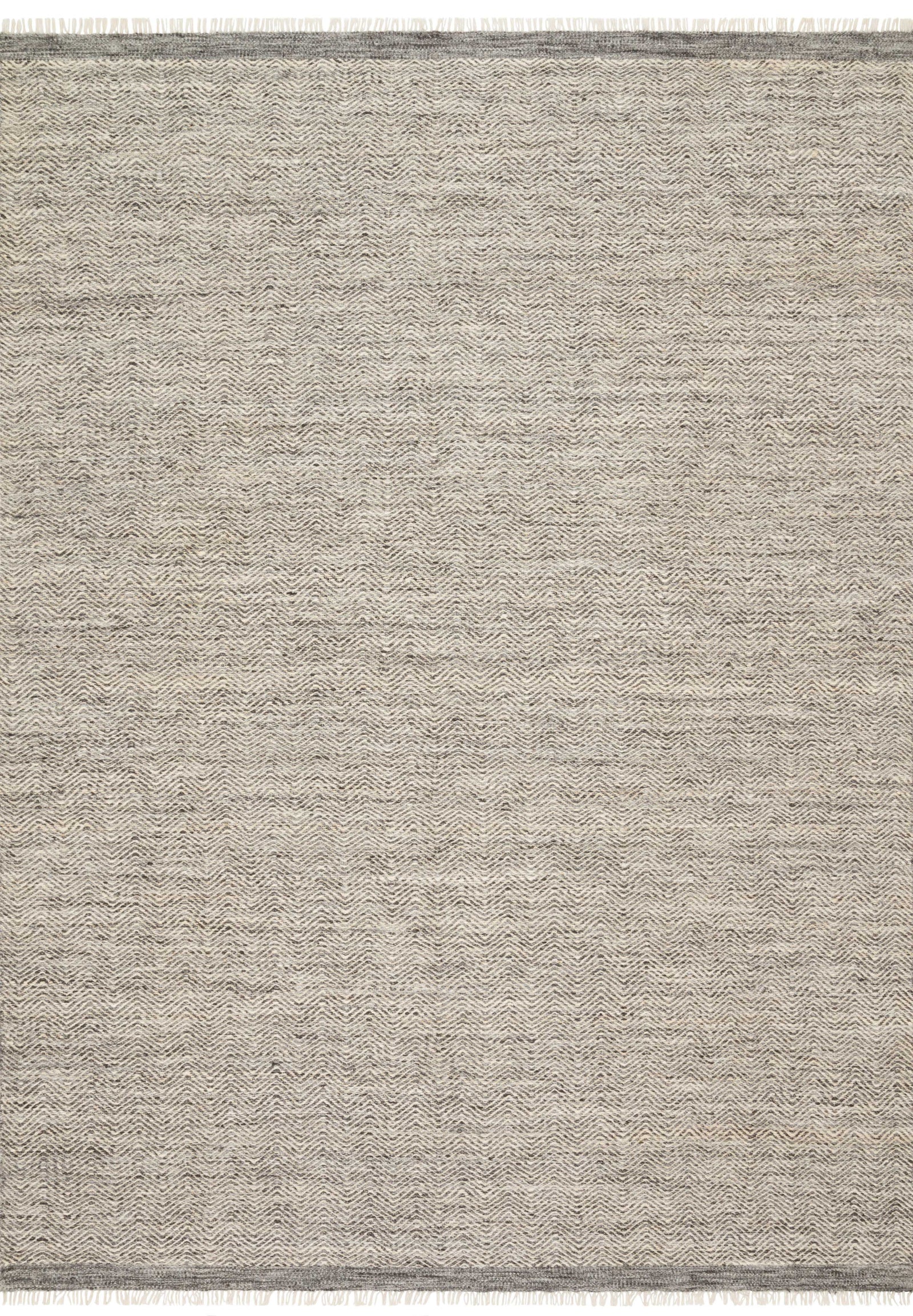 front view of Omen Grey luxury Rug