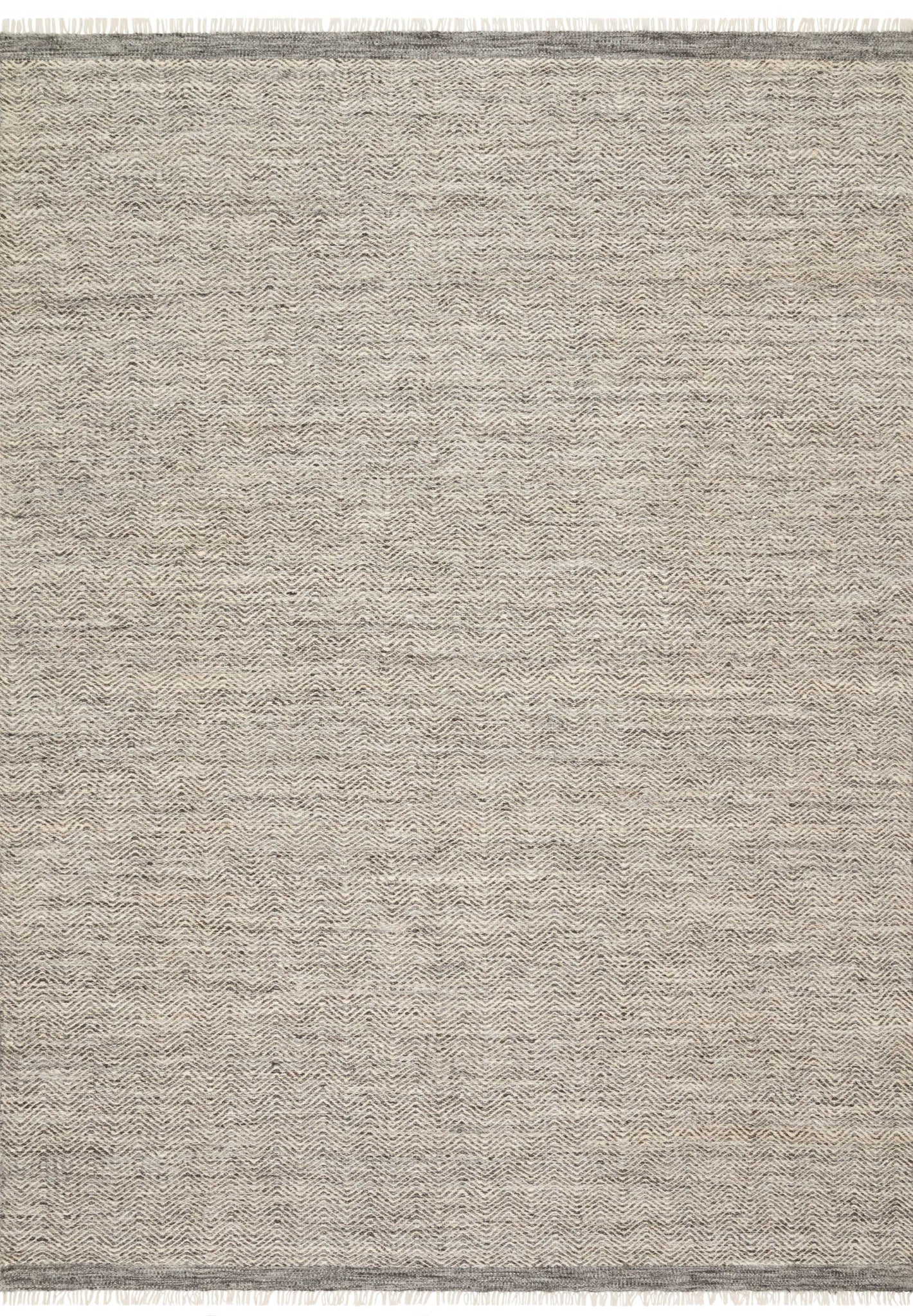 front view of Omen Grey luxury Rug