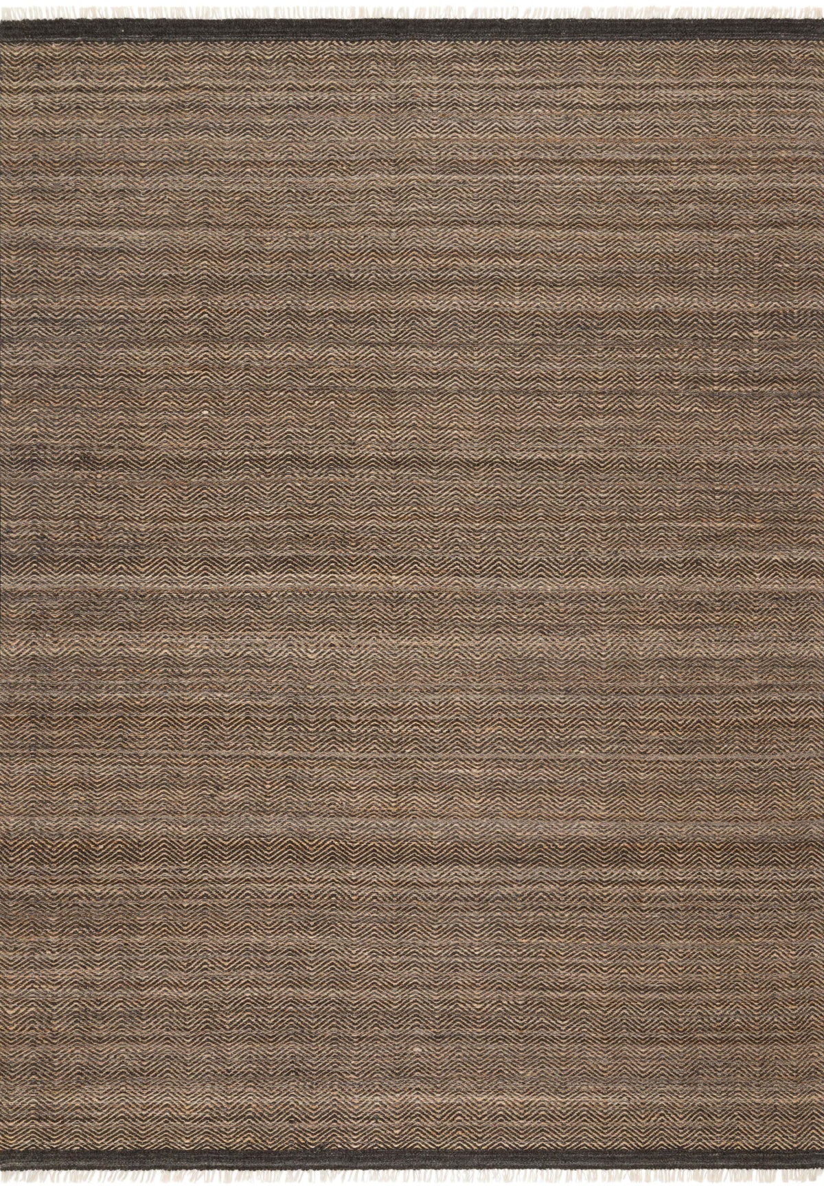 front view of Omen Mocha luxury Rug