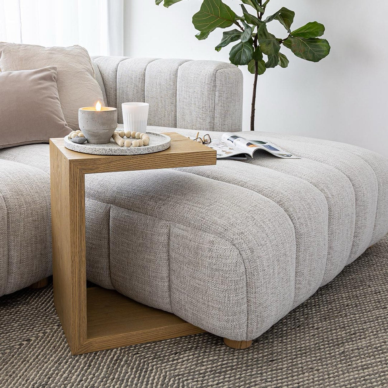 Mesa Oscar C - Roble claro