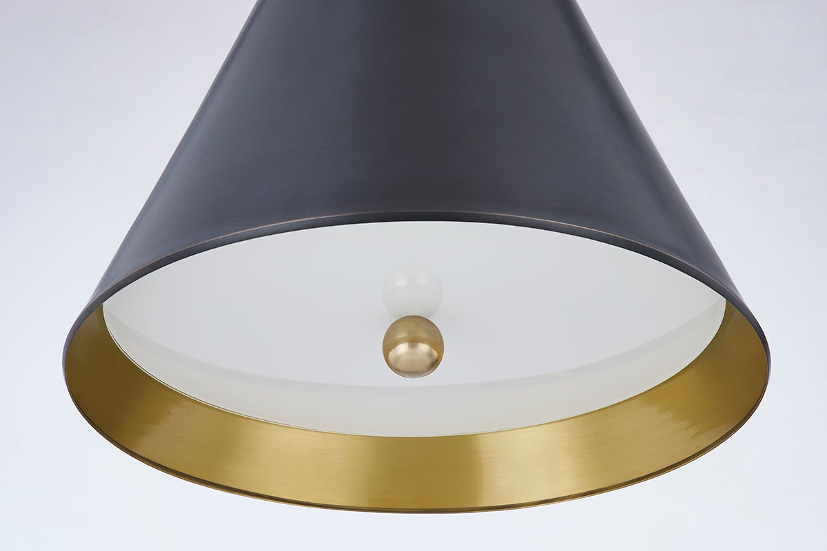 Osterley Pendant 15" — a Hudson Valley pendant for kitchens, entries, and dining rooms at Laurie Yapp Home.
