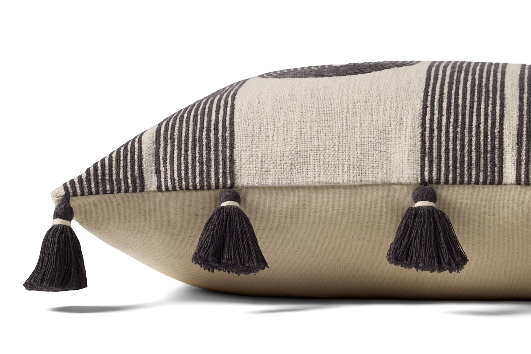 Black / Grey Pillow - Rug Corner (H)