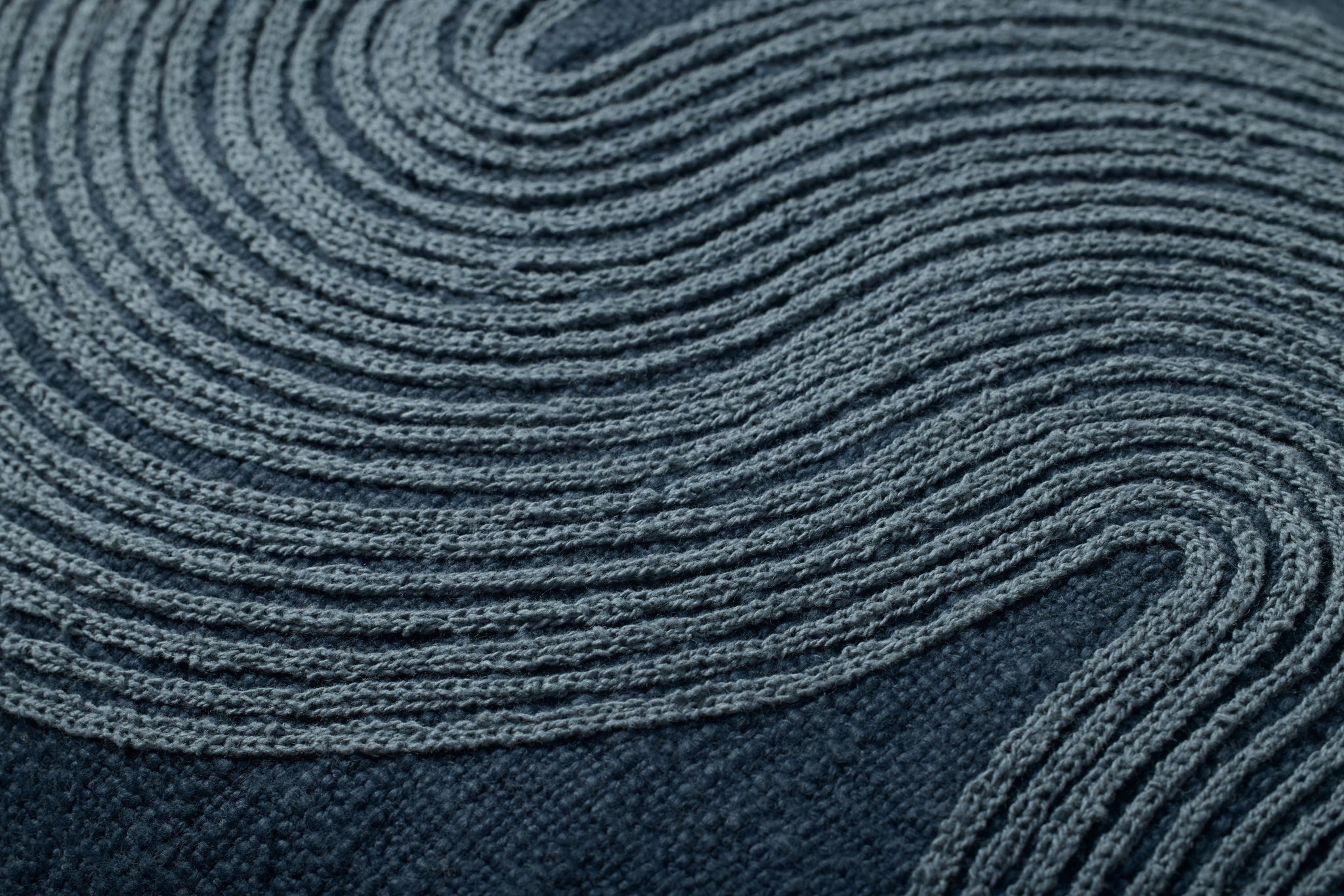 Navy / Blue Pillow - Macro Detail (H)