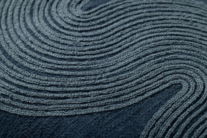 Navy / Blue Pillow - Macro Detail (H)