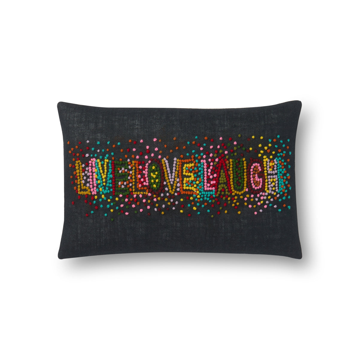 Black / Multi Pillow - Aerial Image