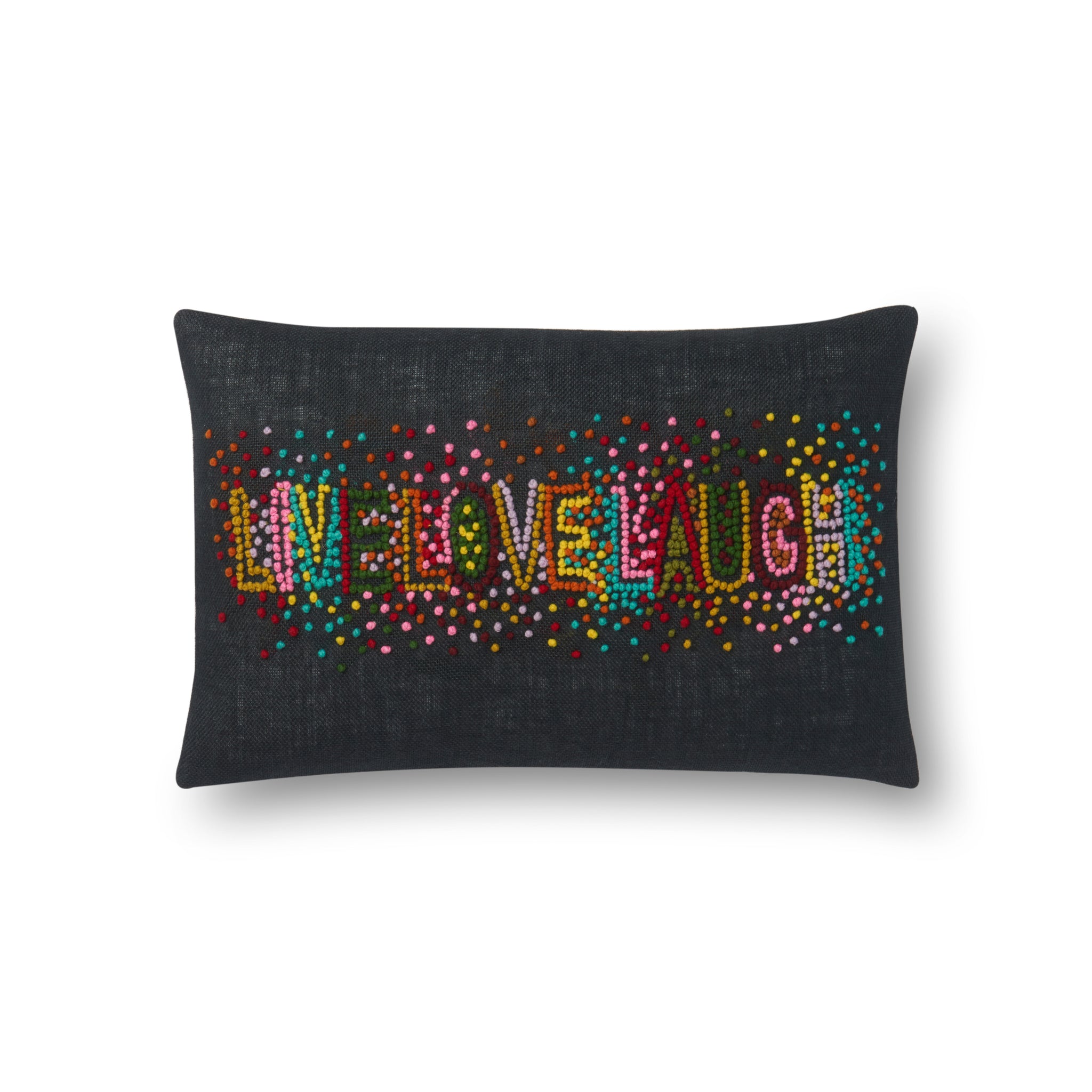 Black / Multi Pillow - Aerial Image