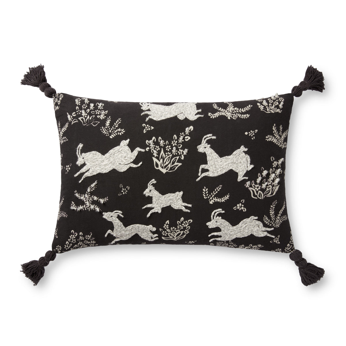 Black / Ivory Pillow - Aerial Image