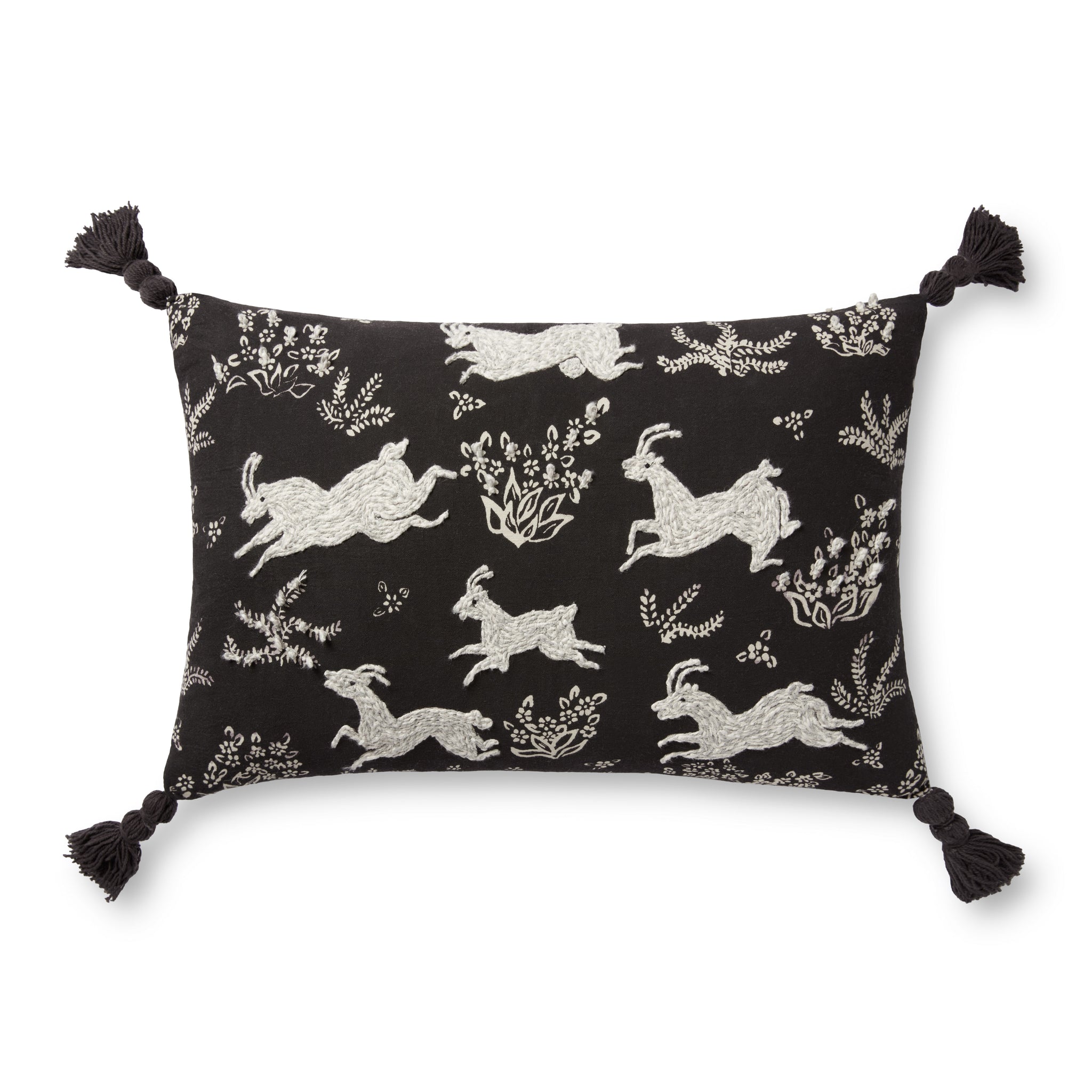 Black / Ivory Pillow - Aerial Image