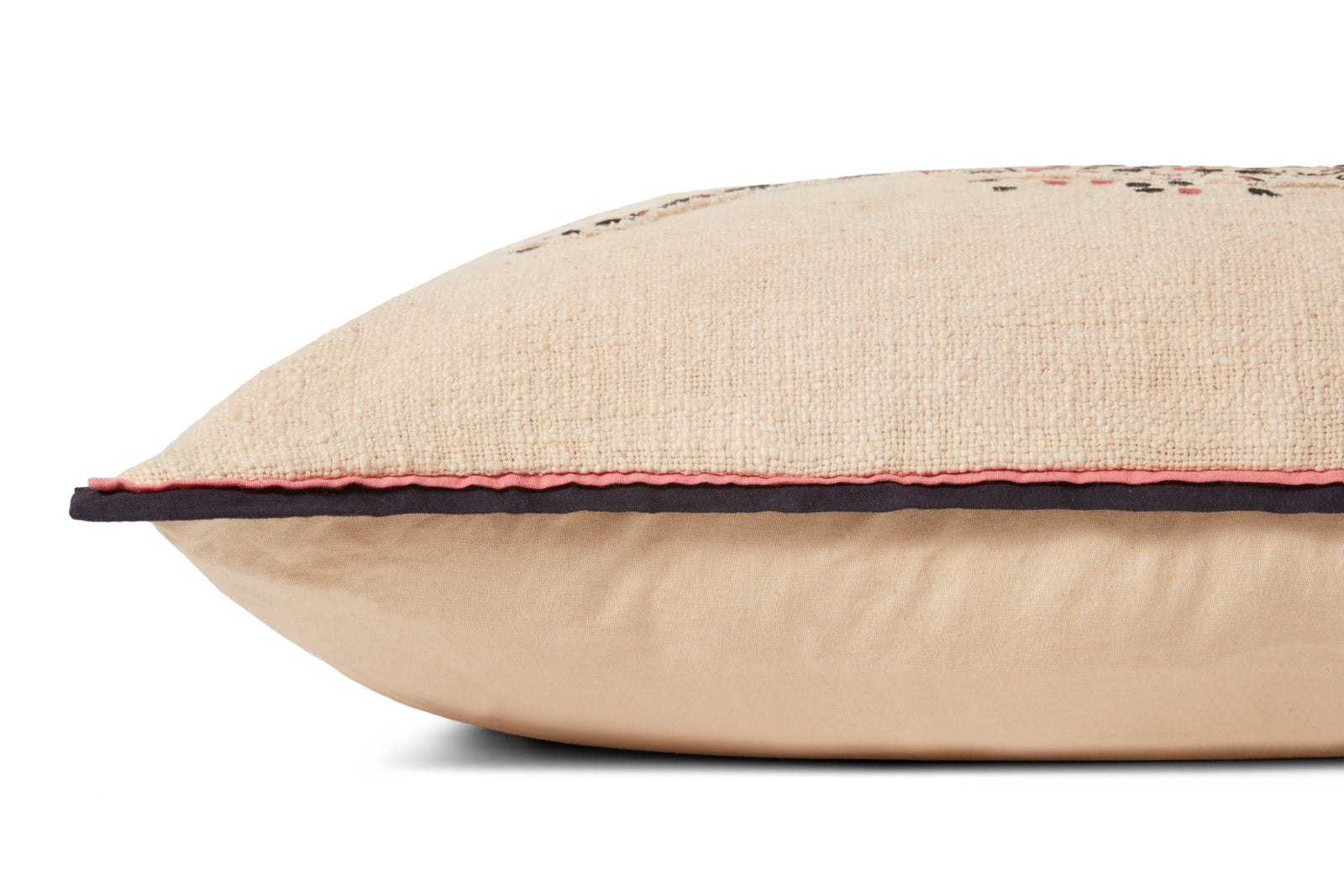 Ivory / Black Pillow (Pattern 1) — a Loloi pillow at Laurie Yapp Home.