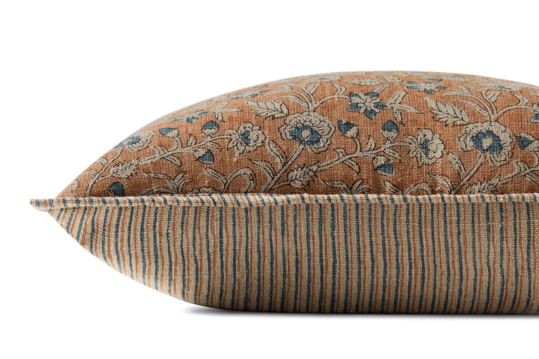 Peach / Multi Pillow - Rug Corner (H)