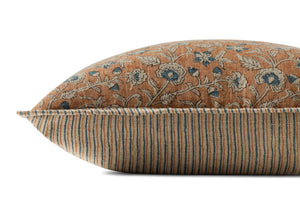 Peach / Multi Pillow - Rug Corner (H)