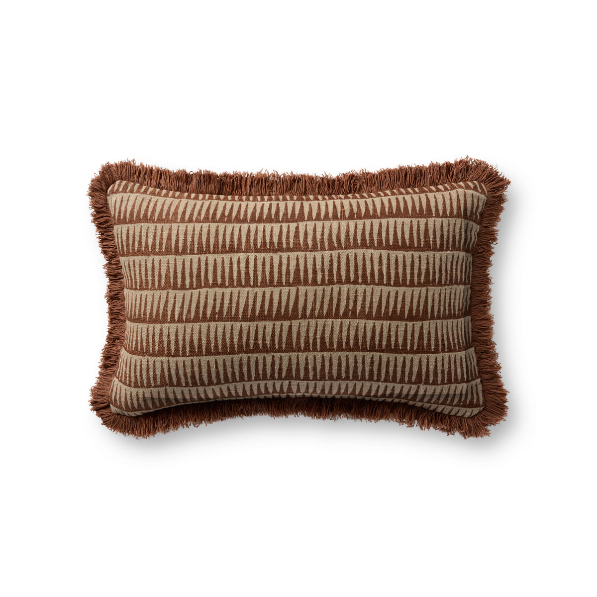 Natural / Rust Pillow - Aerial Image