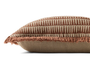 Natural / Rust Pillow - Rug Corner (H)